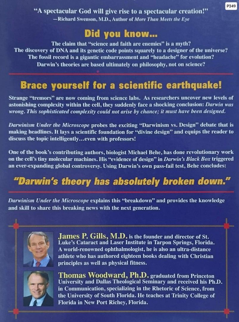 Darwinism under the Microscope (Category: Textbooks) located in Muntinlupa City. Submitted by graceandfaithbooksandmore (Listing ID 1319880925, Image 2). Description: Darwinism under the Microscope.