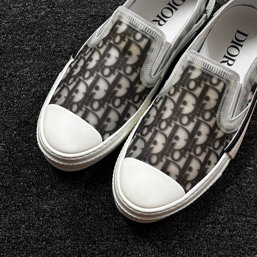 DIOR B23 SLIP ON SNEAKERS EUR42 FIT UK8 8.5 Men s Fashion Footwear Sneakers on Carousell