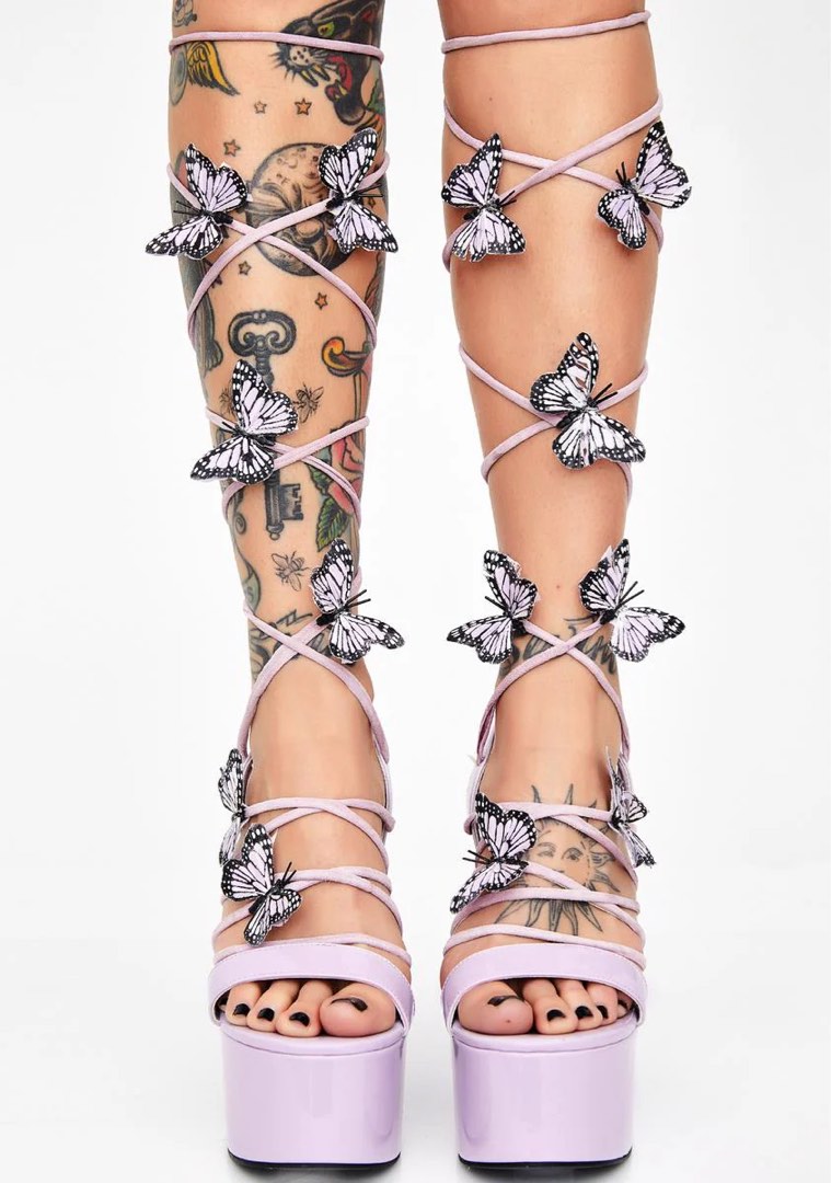 Dollskill butterfly heels Women s Fashion Footwear Heels on Carousell