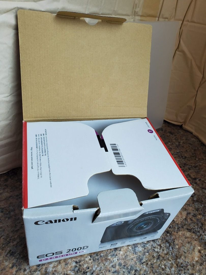 Empty Box of Canon EOS 200D 空盒 吉盒 | 超新有内層, 攝影器材, 攝影配件, 其他攝影配件 - Carousell