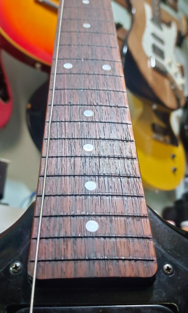 Epiphone g310 sg electric guitar (Category: Musical Instruments) located in Paranaque City. Submitted by yourhonorvoy (Listing ID 1319726357, Image 3). Description: 🎇🎇🎇 Epiphone g-310 e/guitar 8.5k only with soft case made in korea with dents and scratches 😍😍😍 👍walang fretwires(fretless)kayo na mag pa refrets.. 💪gumagana ang 2 pick ups at electronics 💪As is where is💪 👍Payment thru cash, bank transfer or gcash 🚚We do shipping👍via lala