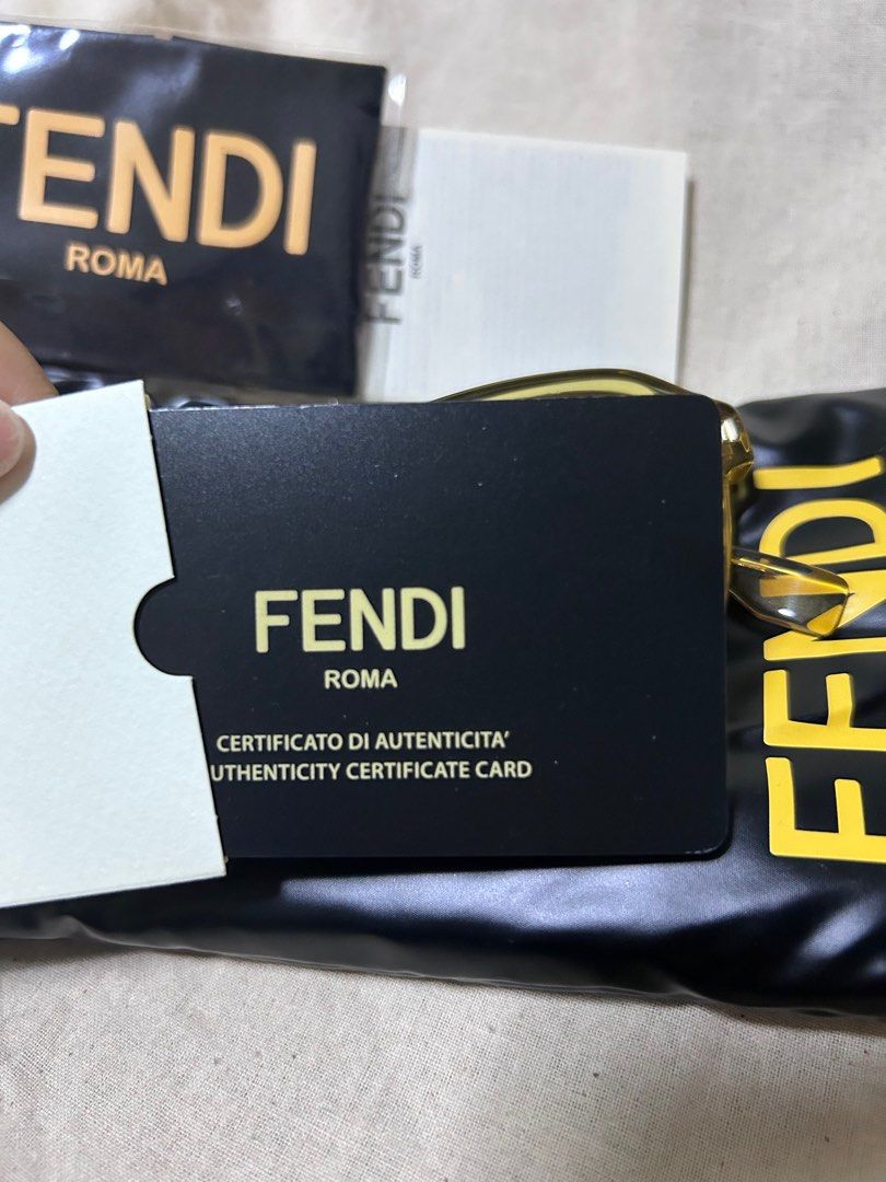 FENDI Sunglasses comes with authentication card