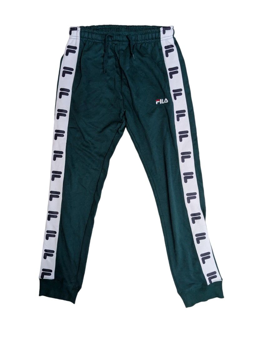 Fila Sidetape Green Jogger Pants
