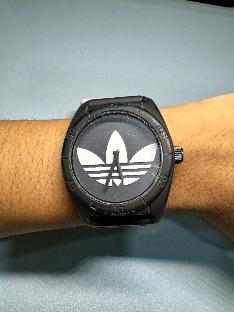 For Sale Adidas Men s Watch Model ADH6167 with Black Rubber Strap
