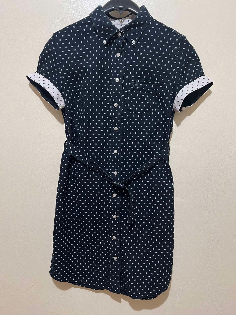 Fred perry polka dot dress cheap