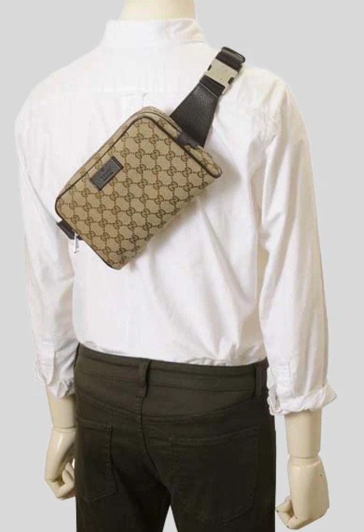 Gucci gg canvas waist bag shop