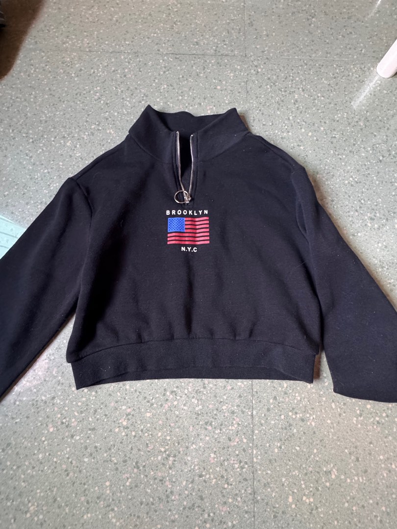 H and m cropped sweatshirt outlet
