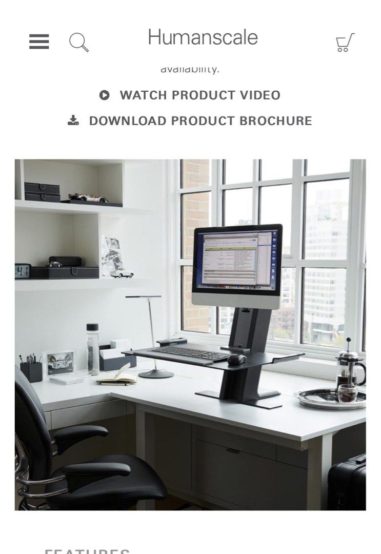 Humanscale Table Control Humanscale - table Stand, Furniture & Home Living, Furniture, Other ...