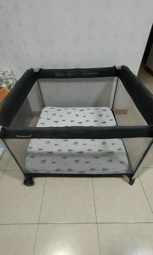 Joovy Room 2 Portable Play yard can fit multiple babies