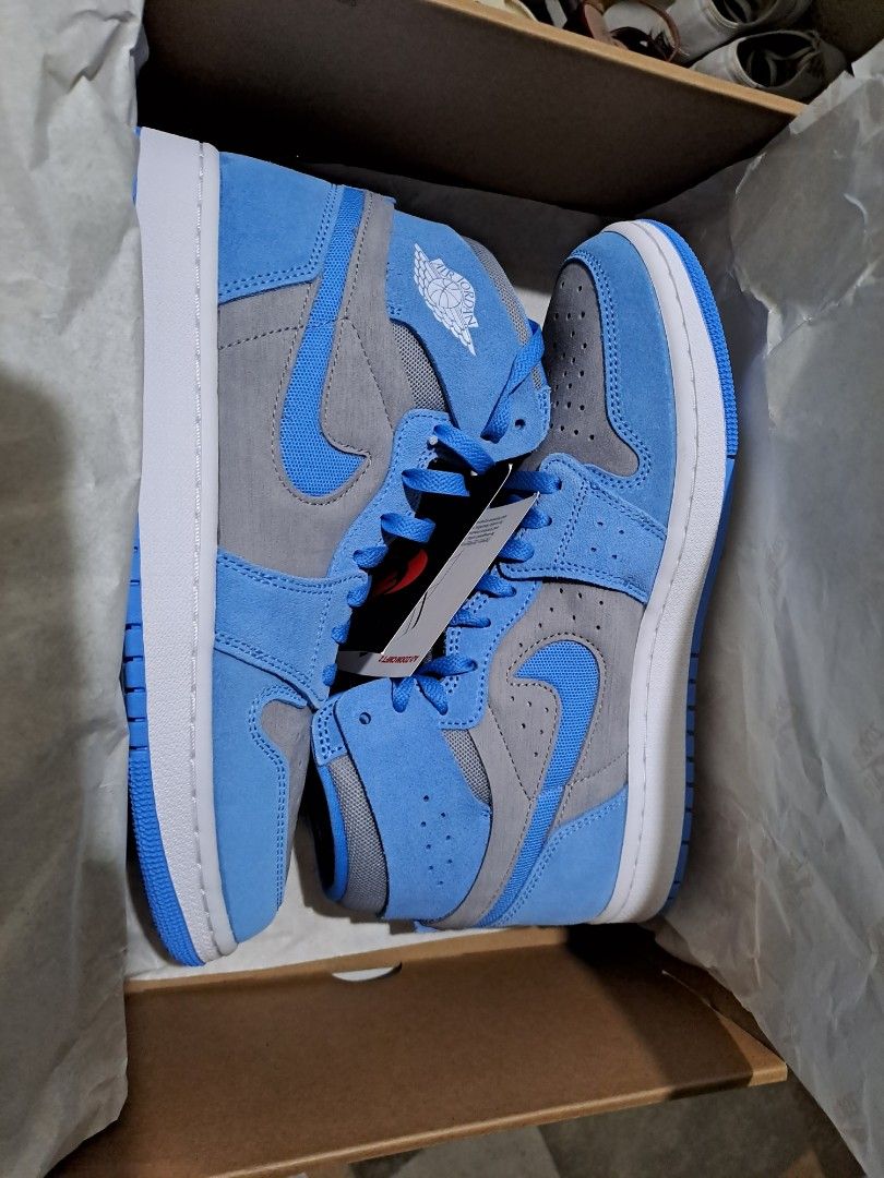Jordan 1 CMFT 2 University blue (Category: Sneakers) located in Antipolo. Submitted by kobe24forever (Listing ID 1319763645, Image 2). Description: Jordan 1 CMFT 2 University blue Brand new Size 9US With Og box Legit.