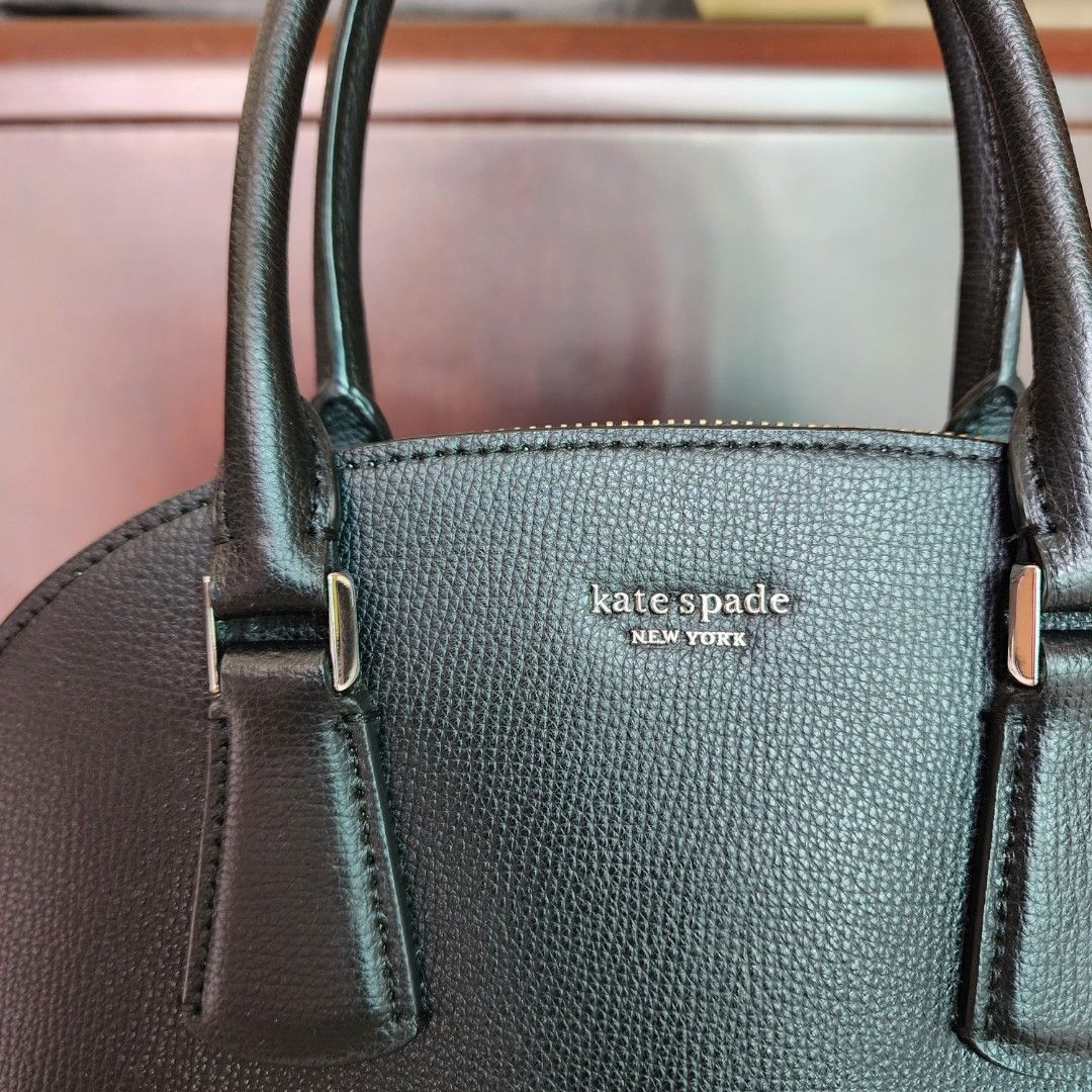 Kate Spade Sylvia Large Dome Satchel Bag Black