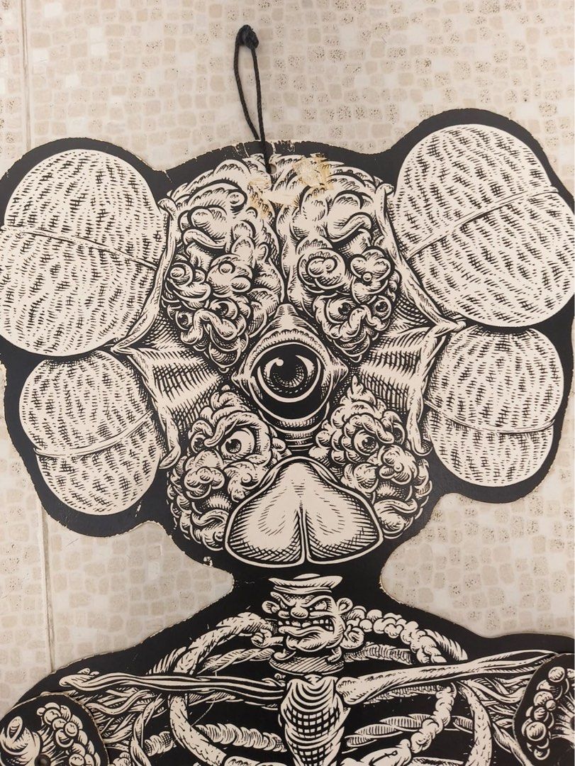 KAWS X Mark Dean Veca Companion Skeleton 骨, 興趣及遊戲, 收藏品及