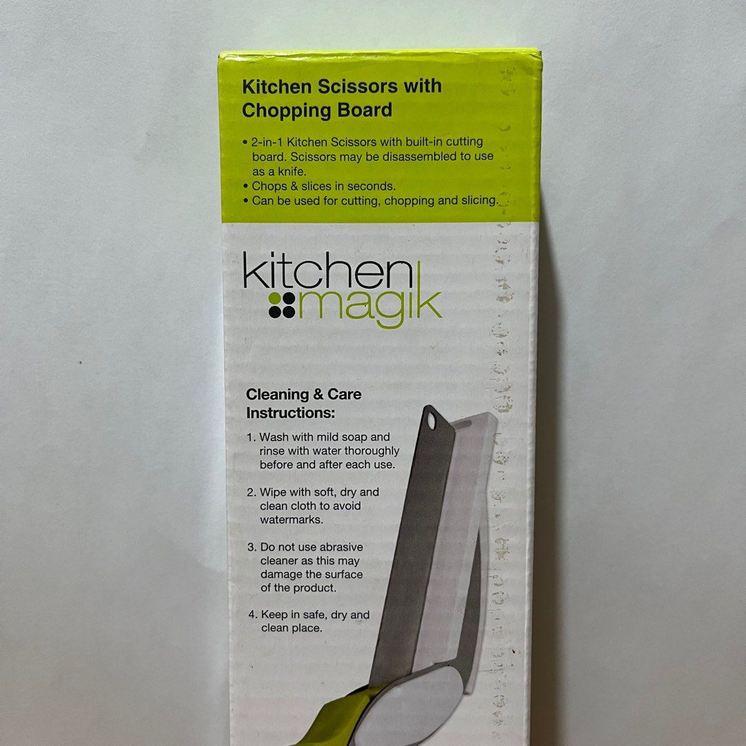 KITCHEN MAGIK KITCHEN SCISSORS WITH CHOPPING BOARD (Category: Knives & Chopping Boards) located in Quezon City. Submitted by xtian.store (Listing ID 1319755719, Image 2). Description: BRAND NEW AND ORIGINAL.