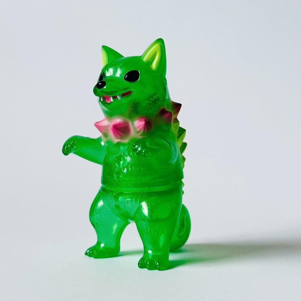 小夏や｜KONATSUYA 小夏屋 猛犬怪獣 シバラ Shibara メロンソーダバージョン 猛犬怪獸 柴吉拉 哈密瓜汽水 綠色透明 柴犬 しばいぬ  設計師玩具 軟膠玩具 ソフビ Sofubi Art toy