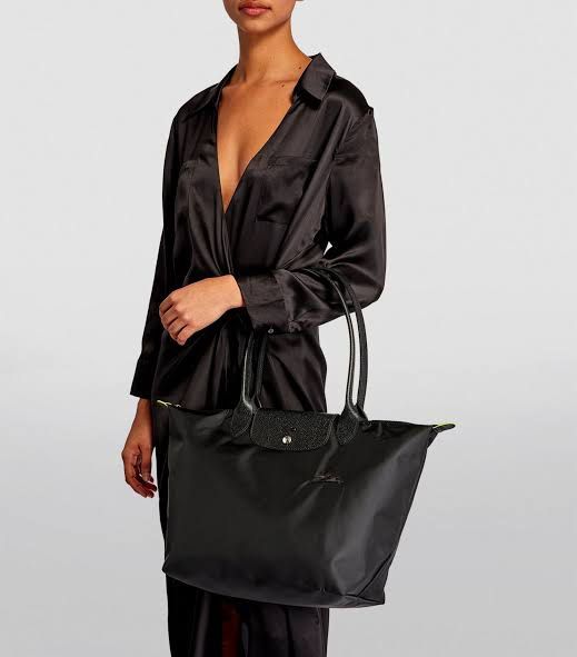 All black longchamp bag hotsell