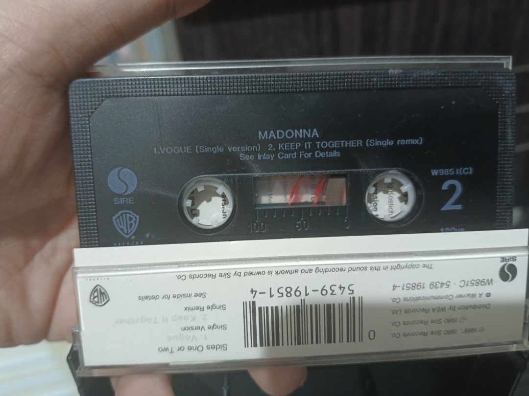 madonna cassette single vogue (Category: CDs & DVDs) located in Makati City. Submitted by spicefan05 (Listing ID 1319838889, Image 3). Description: cassette single good as new.