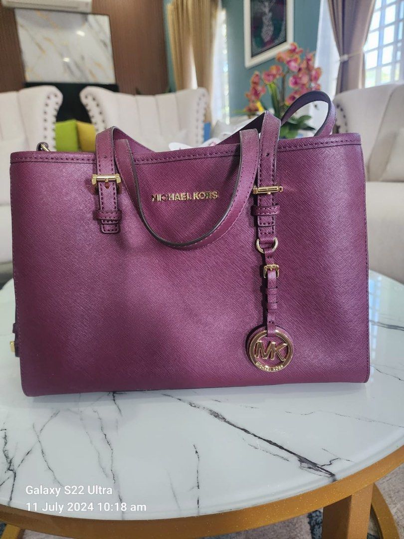Michael Kors Maroon Handbag Women s Fashion Bags Wallets Shoulder Bags on Carousell