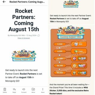 MONOPOLY GO ROCKET PARTNER EVENT SERVICE/JOKI (FAST RESPONSE)(4 SLOT ...
