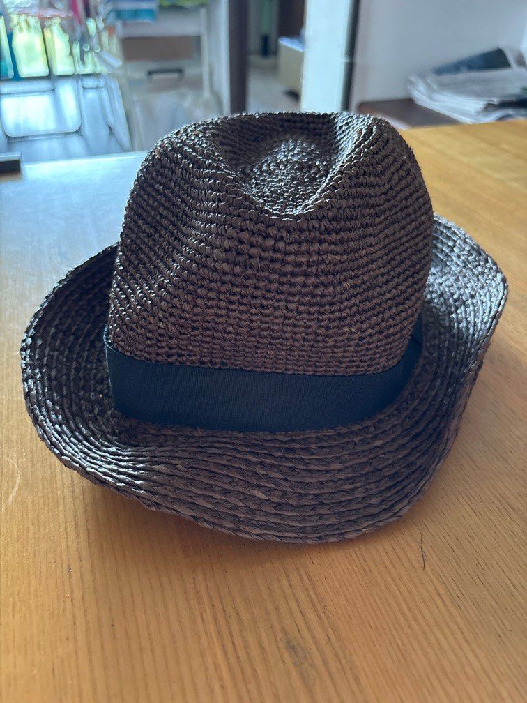 Muji raffia palm hat Men's Fashion, Watches