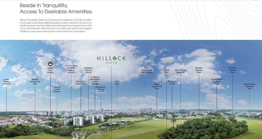 New 2 Bedroom | Hillock Green | Lentor MRT | Developer Sales62863073405699113