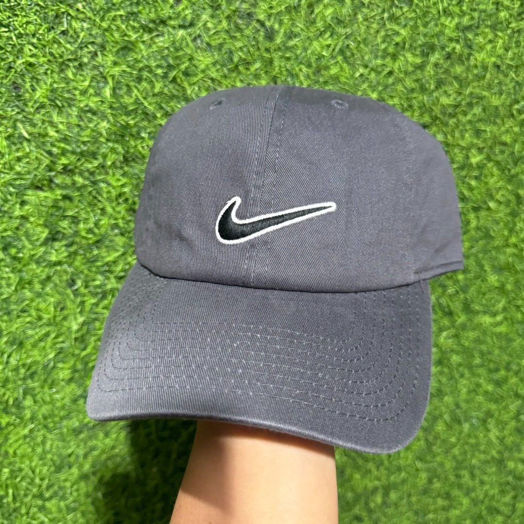 NIKE HERITAGE GREY DAD HAT Men s Fashion Watches Accessories Caps Hats on Carousell