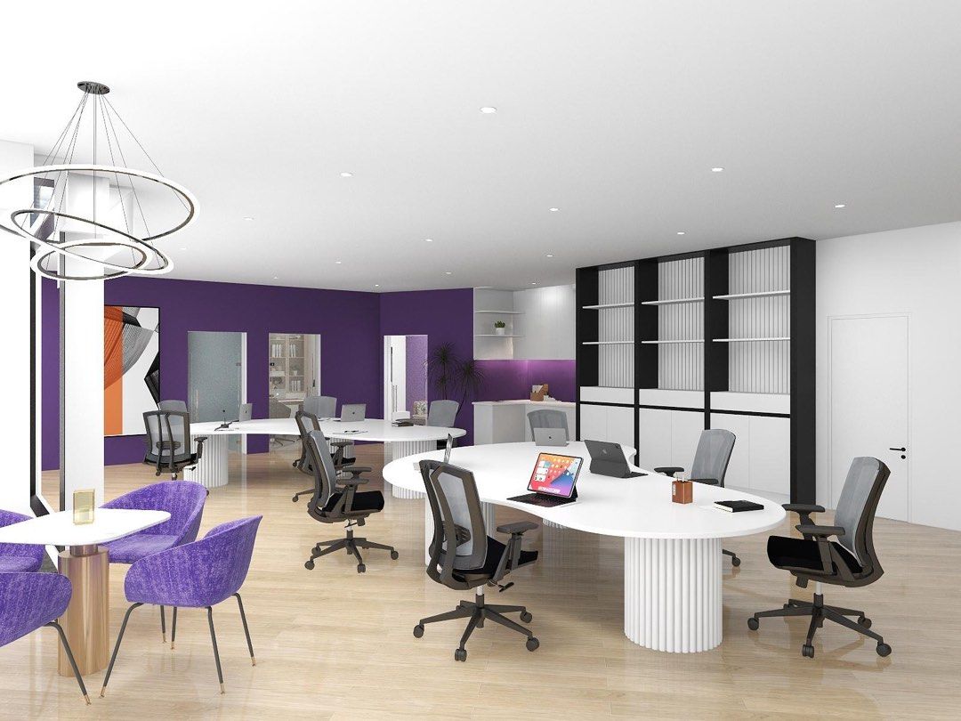 Office Renovations # partition wall # False ceiling # cove Light design62863093298562112