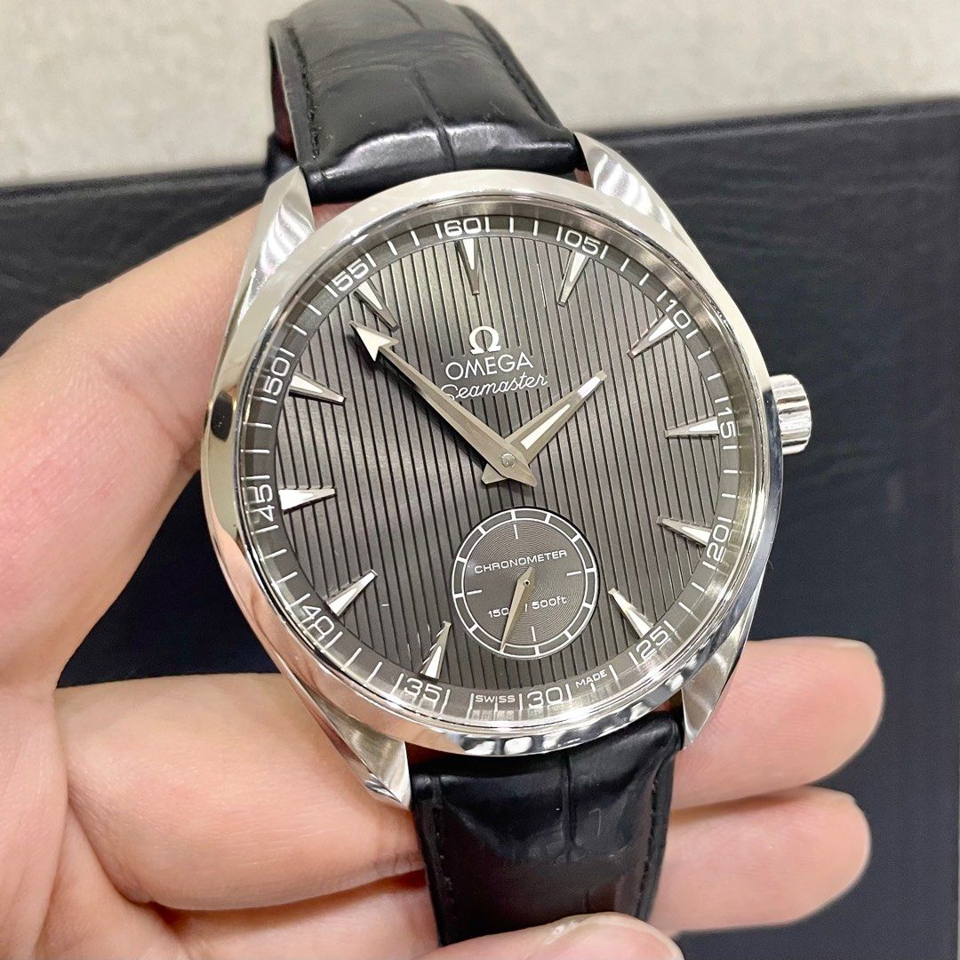 Omega Seamaster Aqua Terra 150 XXL Grey Dial 49.2mm Manual Winding Watch Luxury Watches on Carousell