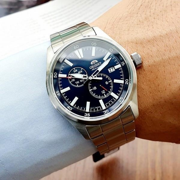 Orient RA AK0401L10B Field Sports Defender II Blue Automatic Stainless Steel Analog Men s Watch RA AK0401L Men s Fashion Watches Accessories Watches on Carousell