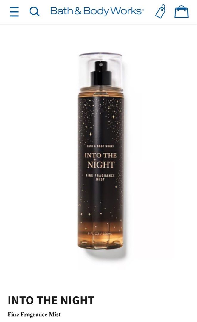 Eau De Parfum Into The Night Scent Bath And Body Works Shop Into