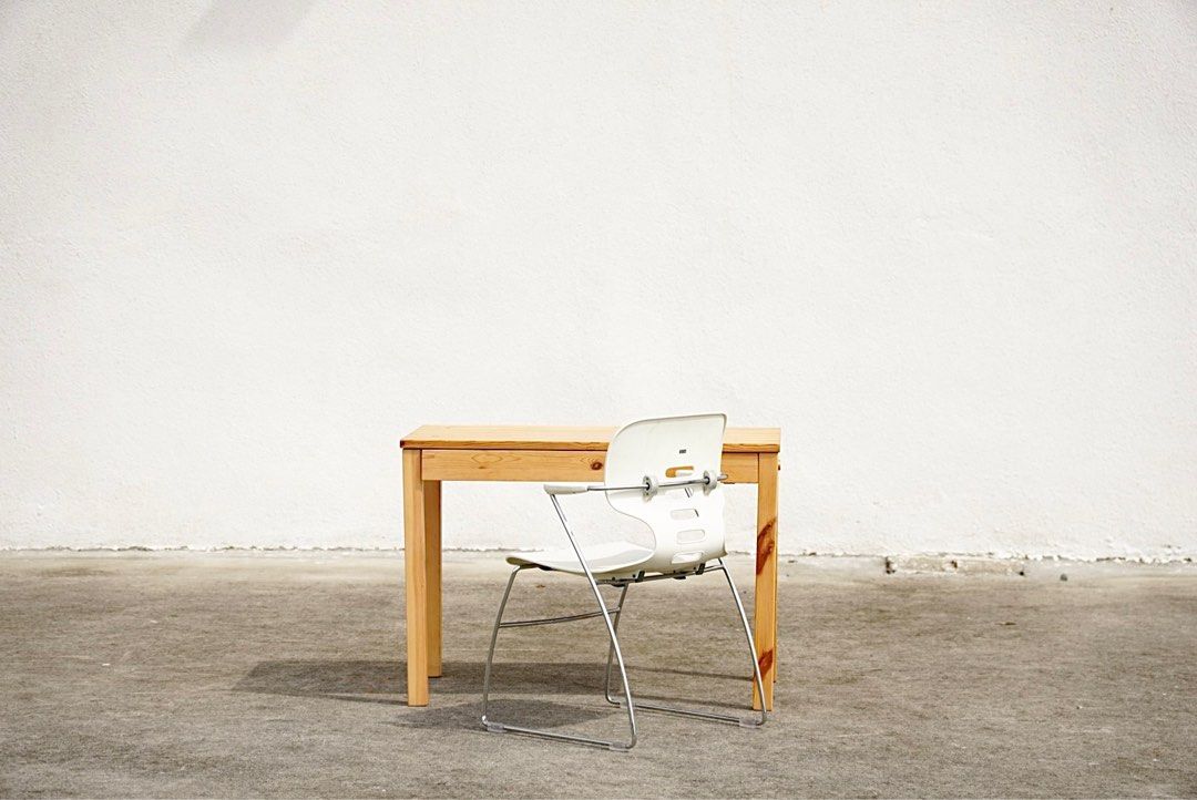 Pinewood working desk with woodgrind (Category: Tables & Sets) located in Bulacan. Submitted by rock_off.thriftshop.ph (Listing ID 1319792323, Image 1). Description: .