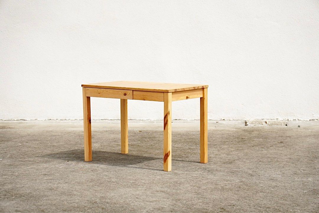 Pinewood working desk with woodgrind (Category: Tables & Sets) located in Bulacan. Submitted by rock_off.thriftshop.ph (Listing ID 1319792323, Image 3). Description: .
