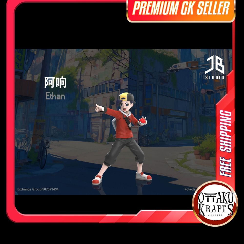 Pokemon Ethan X Gold JB Studio 【FREE Shipping PO】GK