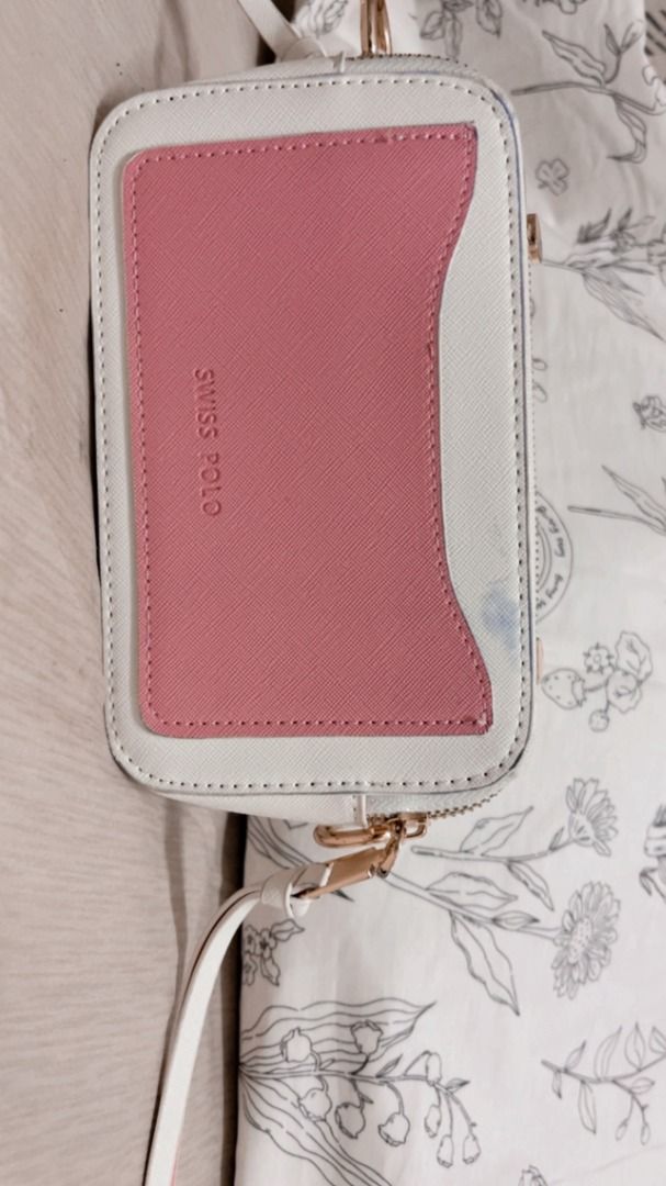 PRE LOVED Swiss Polo Textured Sling Bag Women s Fashion Bags Wallets Shoulder Bags on Carousell
