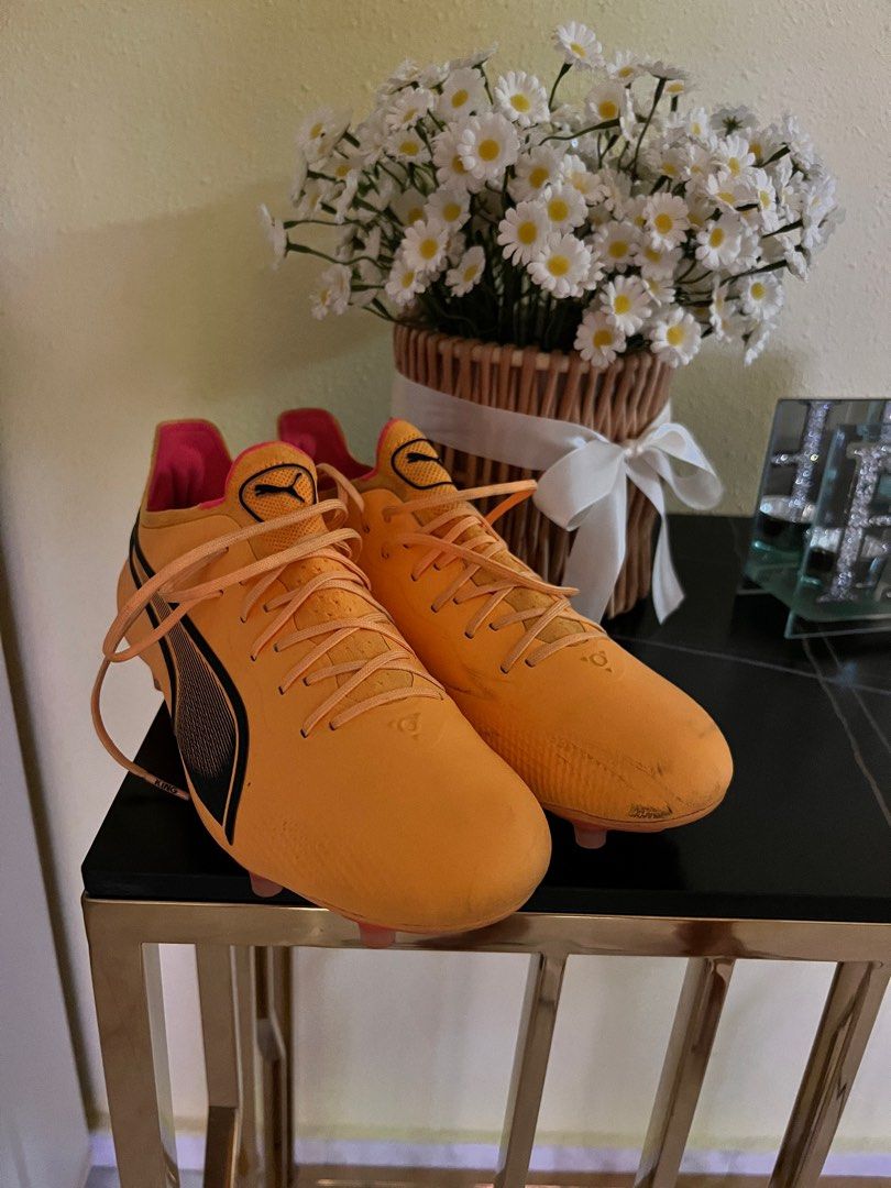 PUMA King Ultimate FG AG Sun Stream Black Men s Fashion Footwear Boots on Carousell