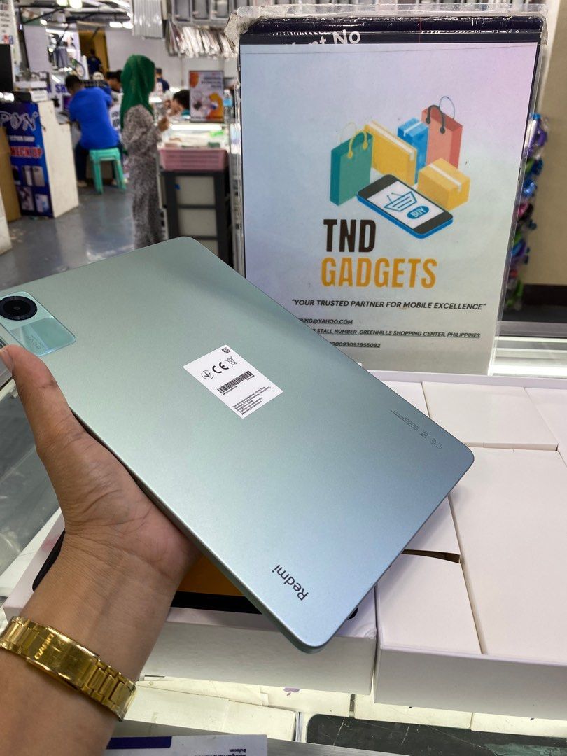 Redmi Pad SE 256gb (Category: Android) located in Pasig City. Submitted by melissaomb01623 (Listing ID 1319743697, Image 2). Description: Redmi Pad SE 8gb Ram 256gb Rom good as new complete with box 💯smooth no issue check all u want 📌pick up store in greenhills shopping center 📌we do cod in metro manila and near provinces just add sf only 📌we ship nationwide via LBC 📌we accept swap/trade in 📌we accept credit card installment 📌we accept ggi