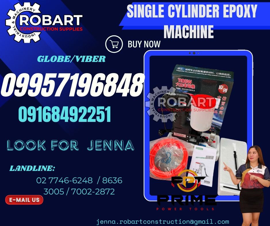 single cylinder injection epoxy machine brand: PRIME POWERTOOLS ...