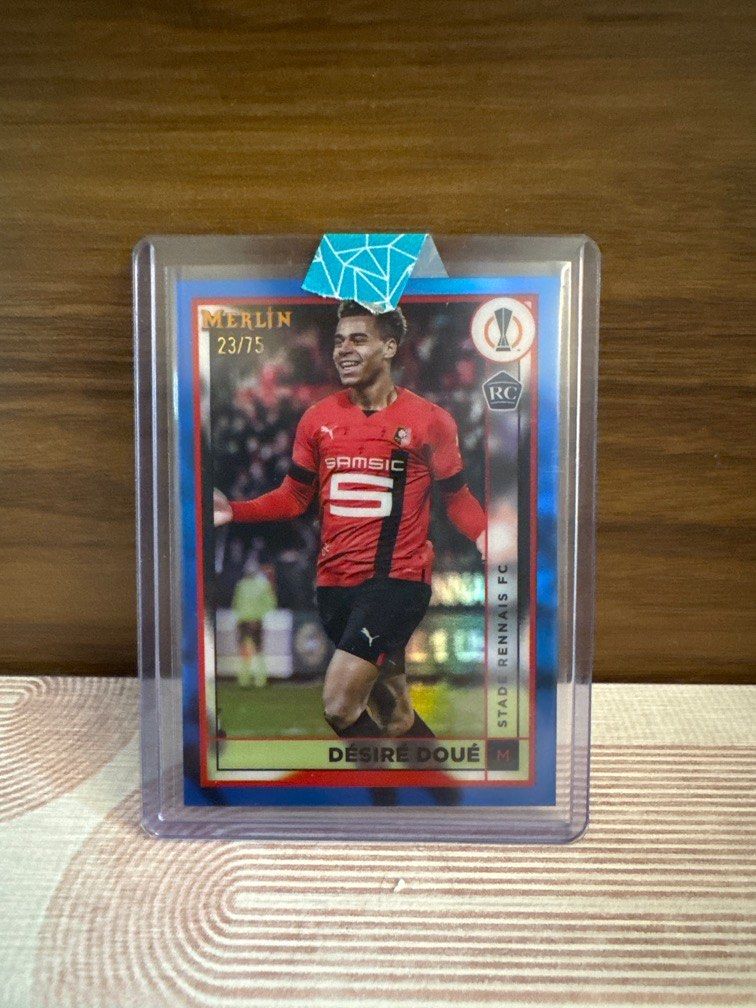 TOPPS MELRIN 22/23 YEARS Blue Refractor /75 Desire Doue Rookie RC 