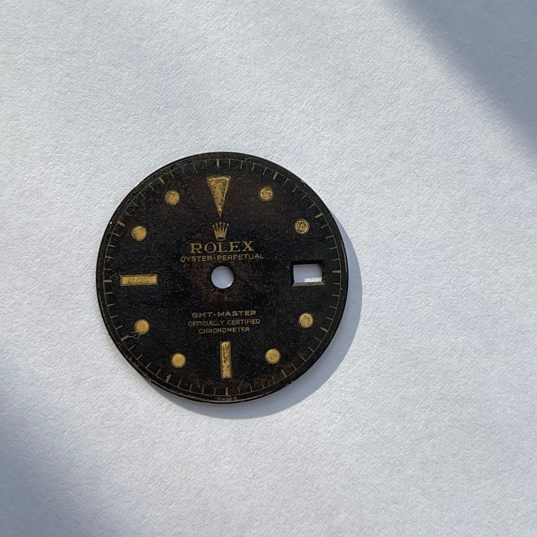 Vintage original tropical Rolex 6542 GMT 'swiss' gilt dial, Men's