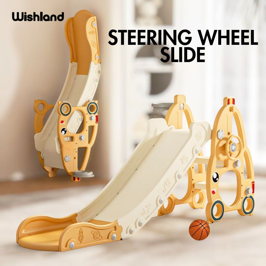 Wishland Steering Wheel Slide (Category: Controllers) located in Quezon City. Submitted by tanyachoa (Listing ID 1319709395, Image 1). Description: 🎈w/ 1 ball Colors: 🎈yellow 🎈white 🎈pink.
