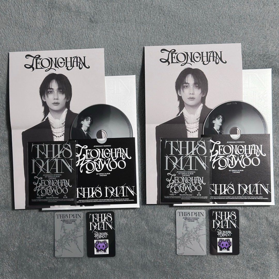 SEVENTEEN JxW THIS MAN ジョンハン KiT 特典 ラキドロ JEONGHAN X WONWOO (SEVENTEEN) - [THIS MAN] 1st Single Album
