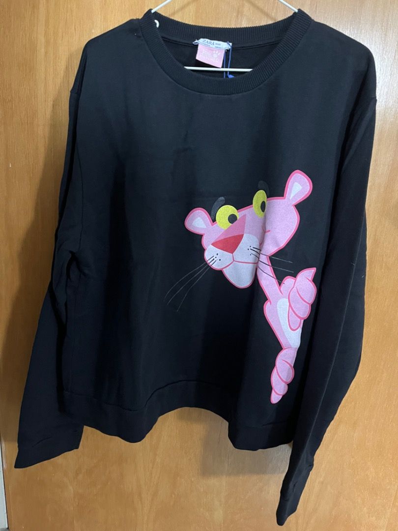 ZARA][BNWT] Pink Panther Jumper/Sweater, Women's Fashion, Tops