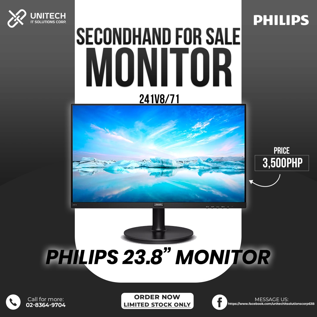 𝐒𝐄𝐂𝐎𝐍𝐃𝐇𝐀𝐍𝐃 𝐏𝐇𝐋𝐈𝐏𝐒 𝟐𝟒" 𝐌𝐎𝐍𝐈𝐓𝐎𝐑𝐒 𝐅𝐎𝐑 𝐒𝐀𝐋𝐄, Computers & Tech, Parts ...