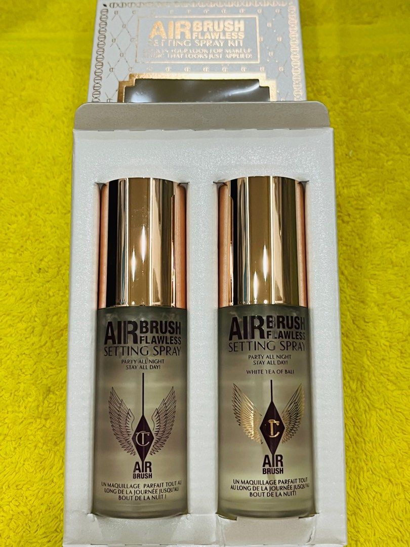 Airbrush Flawless Setting Spray Kit Charlotte Tilbury (Category: Face Care) located in Manila. Submitted by luxeclassyshop (Listing ID 1319988114, Image 1). Description: SOLD PER SET Airbrush Flawless Setting Spray Kit Charlotte Tilbury 2x34ml Original New Stocks.