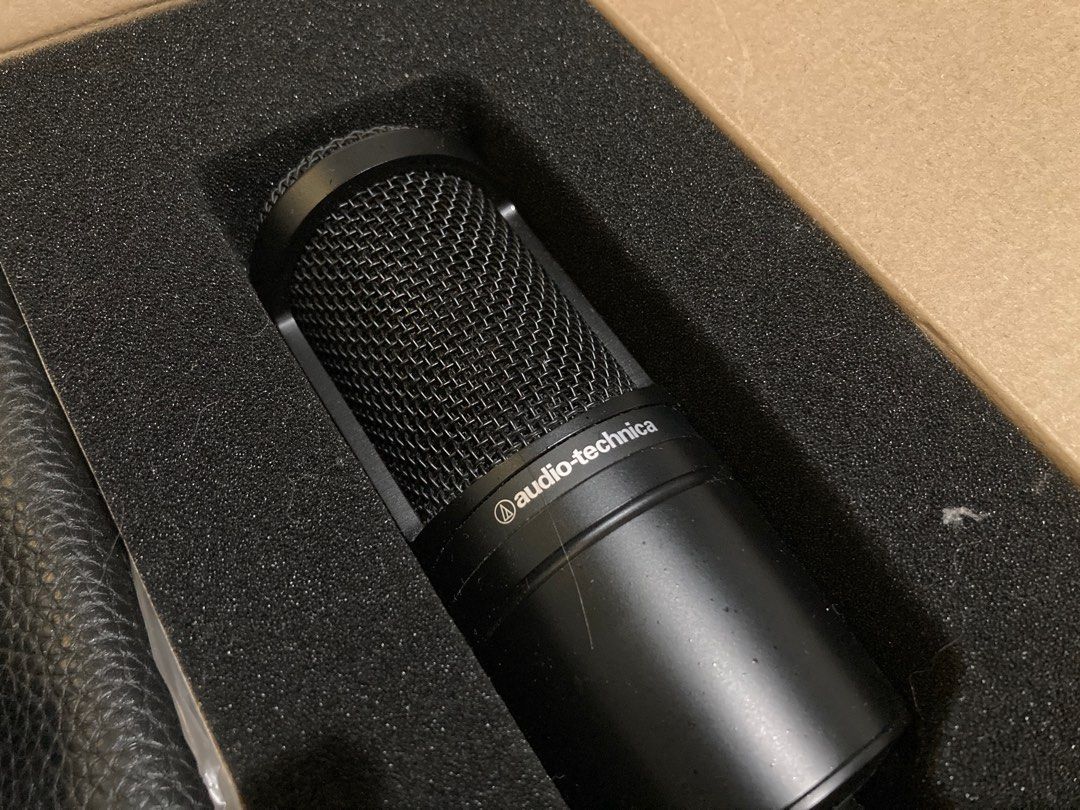 AT2020 Cardiod Condenser Microphone (Category: Microphones) located in Apalit. Submitted by itstrippie (Listing ID 1320023495, Image 3). Description: Audio-Technica Cardiod Condenser Microphone Good as new! - Suitable for project/home-studio applications High SPL handling and wide dynamic range provide maximum versatility. Custom-engineered low-mass diaphragm provides extended frequency response and superior transient response. Cardioid polar pat