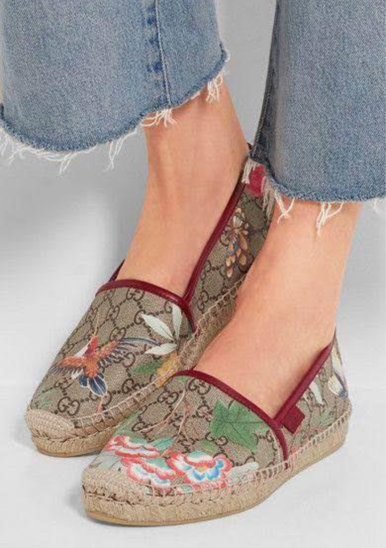 Authentic Gucci GG Tian Espadrilles Women s Fashion Footwear Sandals on Carousell