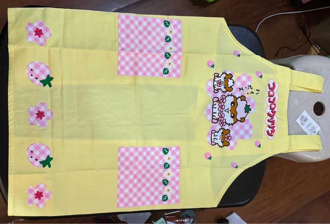 Authentic Sanrio Korokoro Kuririn Apron (Category: Cookware & Accessories) located in Manila. Submitted by etcetera.mnl (Listing ID 1320034924, Image 3). Description: Authentic Sanrio Korokoro Kuririn Apron Fits 34-inch waistline Length 30.5 inches Like New With Tag Selling for 500 only.