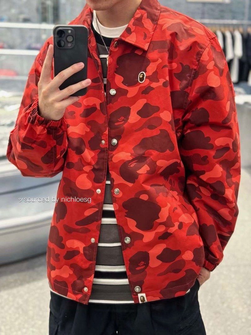 BAPE COLOR CAMO ONE POINT COACH JACKET