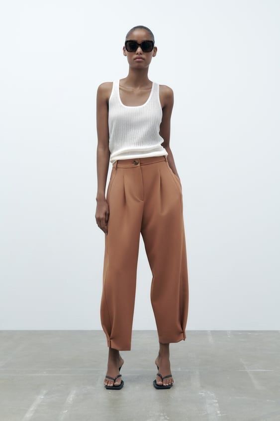 BNWT CARROT FIT TROUSERS (Category: Other Bottoms) located in Batangas. Submitted by anythingkavouge (Listing ID 1319996582, Image 2). Description: 🌷XS ON TAG. 🌷BEST FIT 25” WAISTLINE. 🌷ONHAND. 🌷READY TO SHIP. 📩DM ONLY IF BUYING. ‼️‼️📢📢📢📢📢📢📢📢📢📢📢‼️‼️ 📝NO WW. NO MEASUREMENTS. NO ACTUAL PIC-WHAT YOU SEE IS WHAT YOU GET❗️ 📝ALL SALES ARE FINAL. NO RETURN. NO EXCHANGE. NO REFUND. AUTHENTIC ZARA. GUARANTEED BNEW WITH TAGS UNLESS STATED