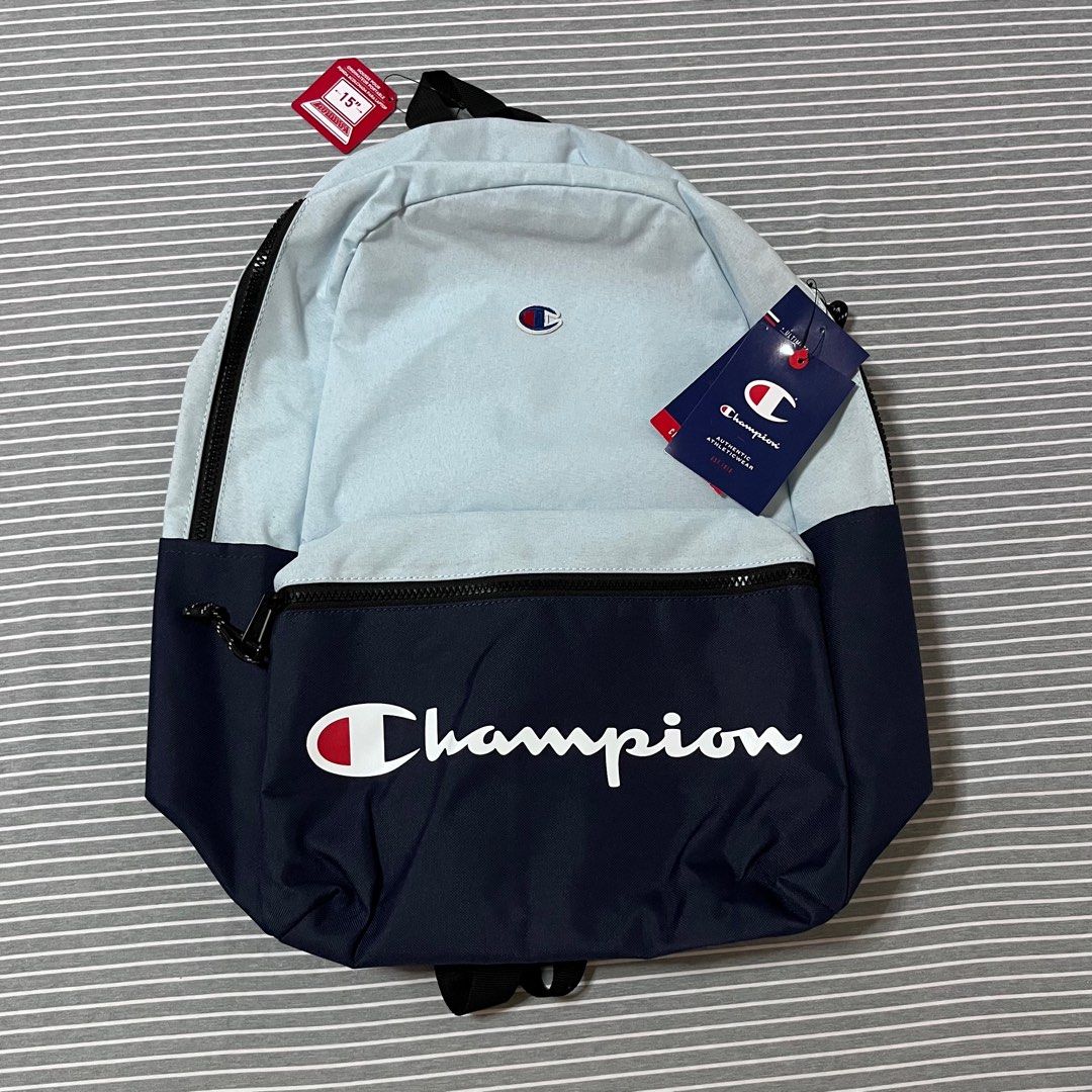 Brand New Champion Backpack (Category: Backpacks) located in Caloocan City. Submitted by prelovedbybets (Listing ID 1319936959, Image 1). Description: Champion Backpack Brand new Original Please see photos for size reference .