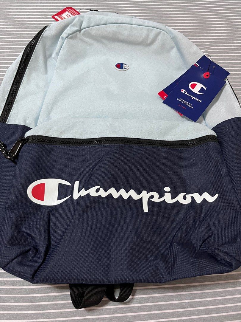 Brand New Champion Backpack (Category: Backpacks) located in Caloocan City. Submitted by prelovedbybets (Listing ID 1319936959, Image 3). Description: Champion Backpack Brand new Original Please see photos for size reference .